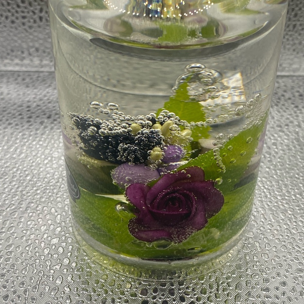 Floral  Dreamlight  Candle Holder Made In Germany Purple and Green - Picture 4 of 8